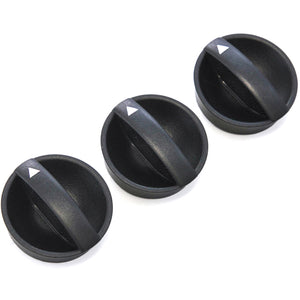 3 Control Knobs Fan Heater AC 2012-15 Compatible with Toyota Tacoma Temperature Clear Black