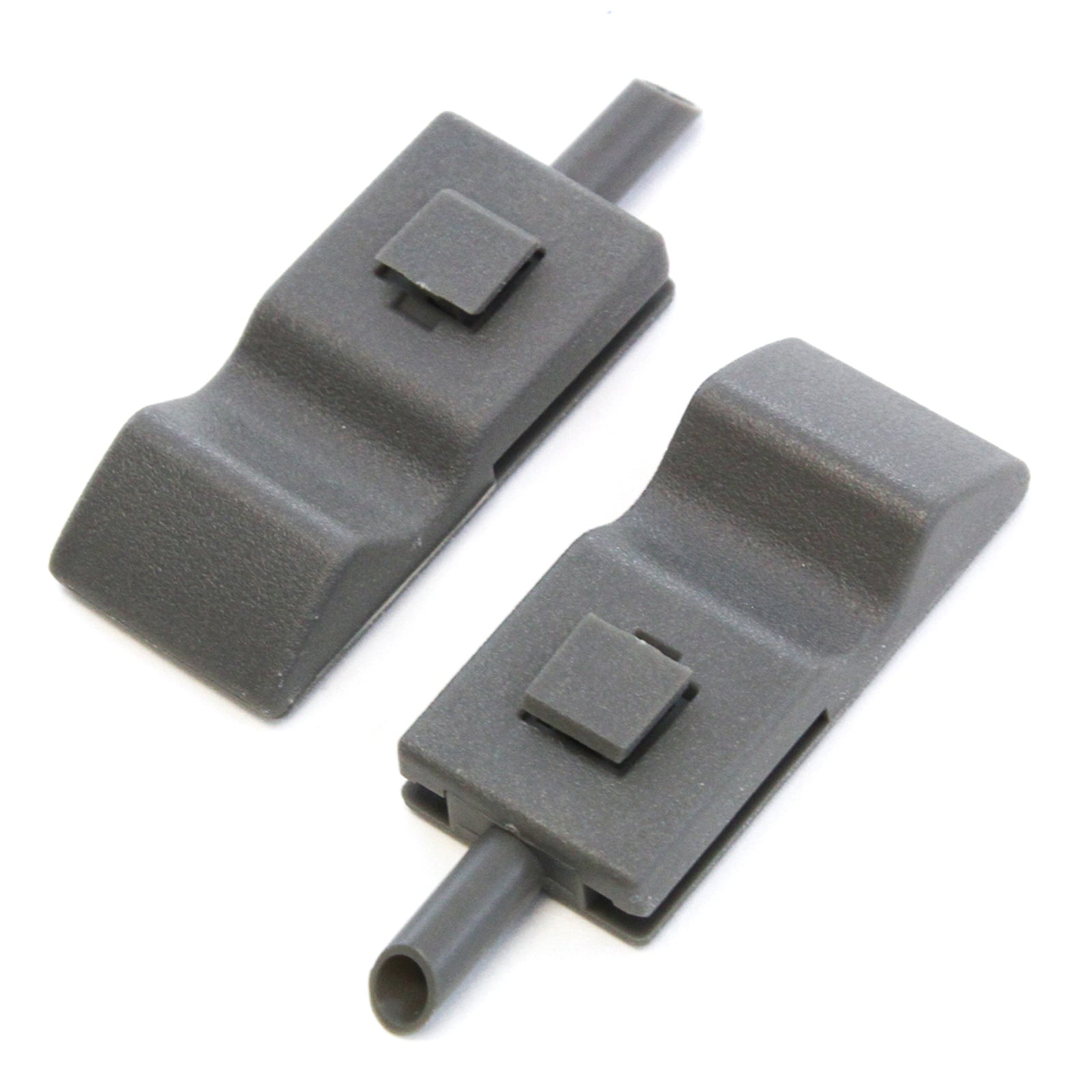 Red Hound Auto 2 Titanium Grey (Very Dark Gray) Front or Rear Door Interior Lock Knobs Tab Driver Passenger Compatible with Chevrolet GMC Silverado Sierra 2007-2013 (07 Classic Model Excluded)