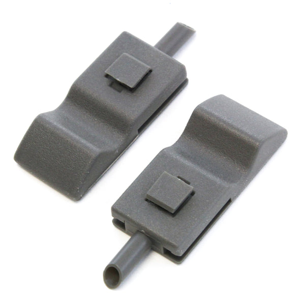 Red Hound Auto 2 Titanium Grey (Very Dark Gray) Front or Rear Door Interior Lock Knobs Tab Driver Passenger Compatible with Chevrolet GMC Silverado Sierra 2007-2013 (07 Classic Model Excluded)