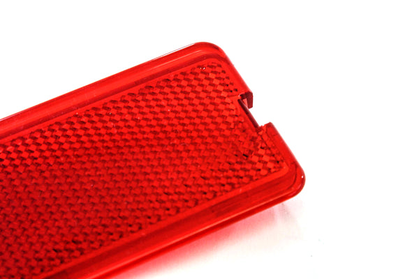 4 Premium Door Reflectors Interior Red Compatible with Ford (1999-2007 SuperDuty F250 F350 F450 F550 Super Duty & 2000-2005 Excursion)