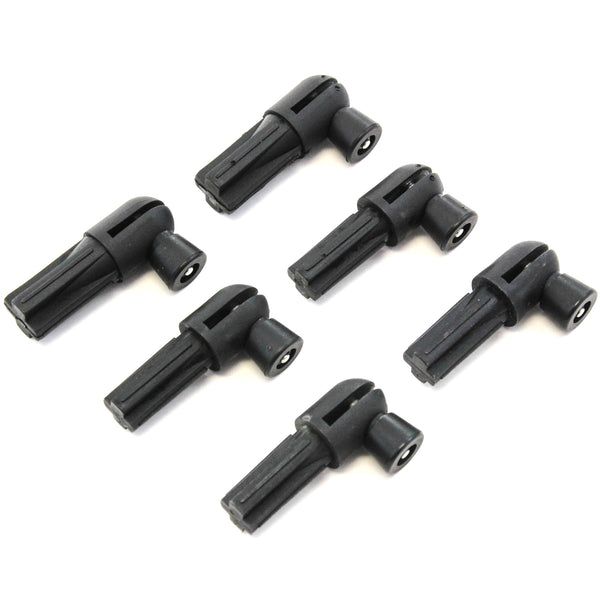 Red Hound Auto Quick Release Bow Knuckles Compatible with Jeep Wrangler (1997-2006 TJ, 2007-2018 JK) Easy Top Removal Black