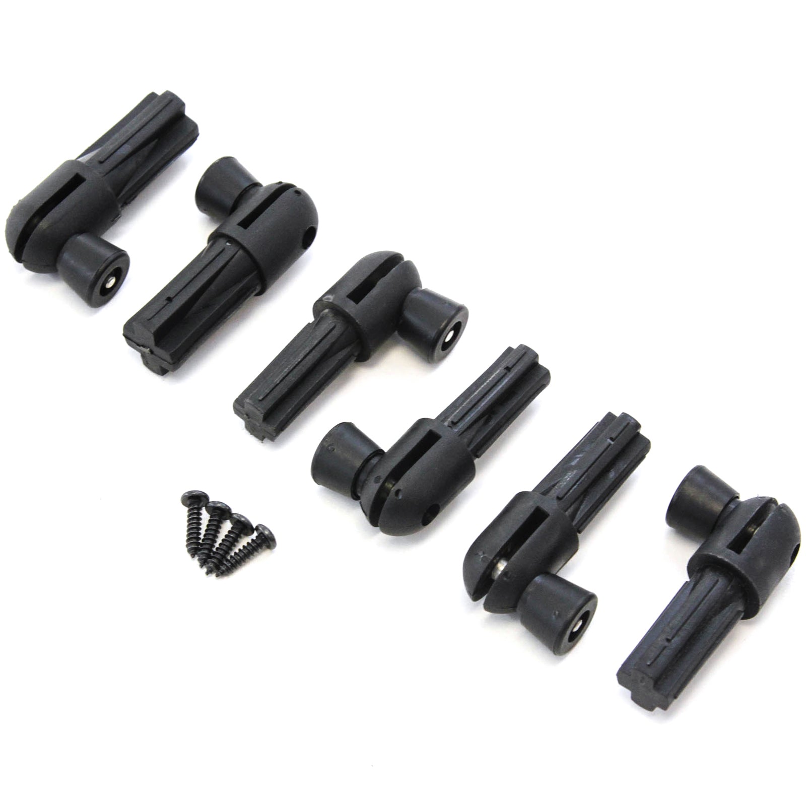 Red Hound Auto Quick Release Bow Knuckles Compatible with Jeep Wrangler (1997-2006 TJ, 2007-2018 JK) Easy Top Removal Black