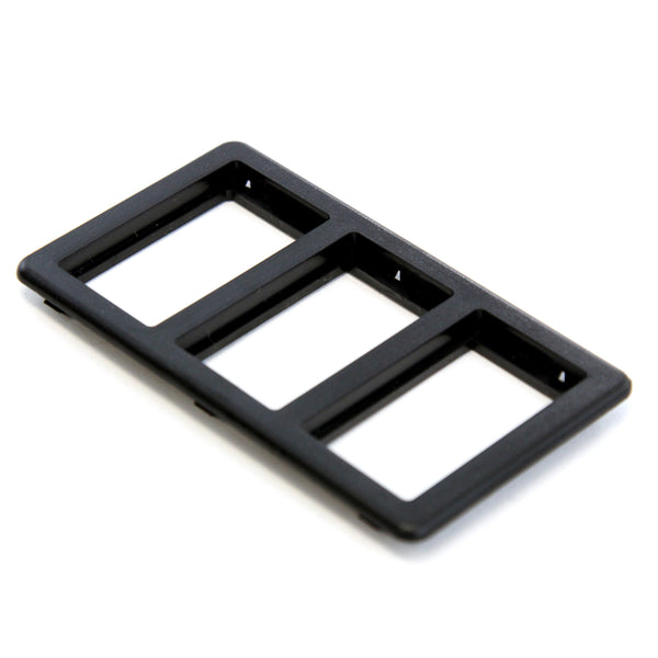 Red Hound Auto Switch Bezel Black 3-Slot Compatible with Jaguar XJS 1989-1996 for Power Windows (Sunroof or Convertible Top)