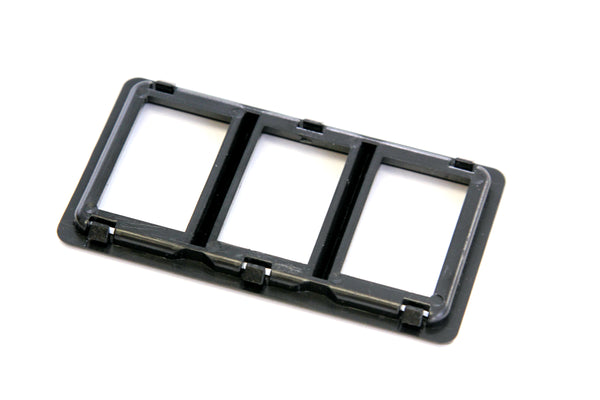 Red Hound Auto Switch Bezel Black 3-Slot Compatible with Jaguar XJS 1989-1996 for Power Windows (Sunroof or Convertible Top)