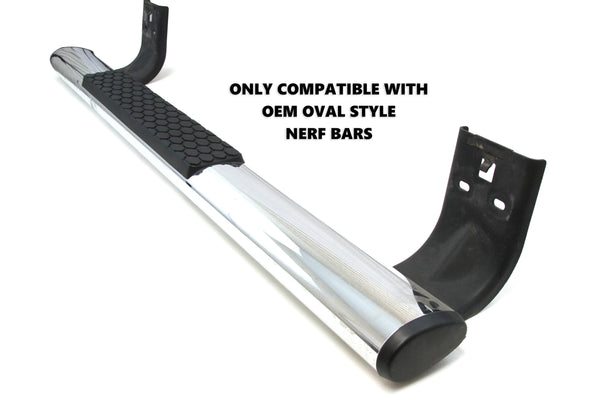 Red Hound Auto 4 Replacement Side Step Nerf Bar Pads for Factory Oval Bars Compatible with Dodge Ram 1500 2009-2019, 2500 (2009-2018) and More