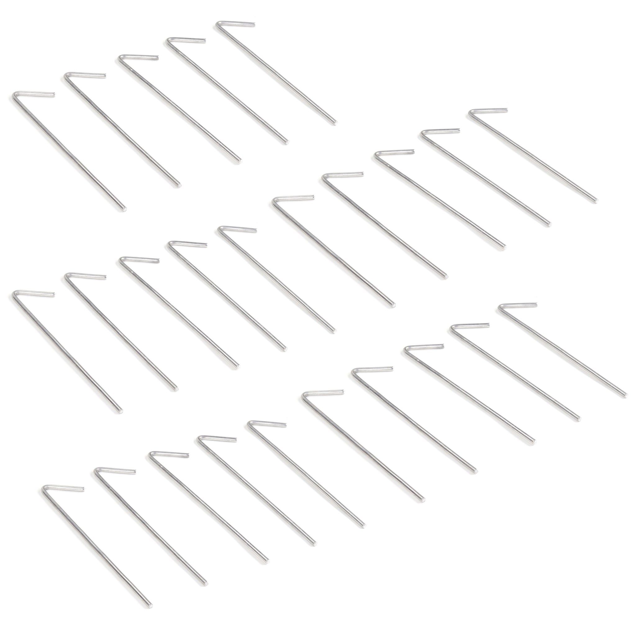 Red Hound Auto 25 Piece Heavy Duty Aluminum Wire Ties for Chain Link Fence 6.5 Inch 9 Gauge with Hooked End Fits Posts and Top Rails up to 2 Inches Set of 25 Ties