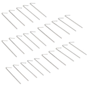 Red Hound Auto 25 Piece Heavy Duty Aluminum Wire Ties for Chain Link Fence 6.5 Inch 9 Gauge with Hooked End Fits Posts and Top Rails up to 2 Inches Set of 25 Ties