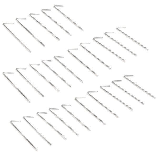 Red Hound Auto 25 Piece Heavy Duty Aluminum Wire Ties for Chain Link Fence 6.5 Inch 9 Gauge with Hooked End Fits Posts and Top Rails up to 2 Inches Set of 25 Ties