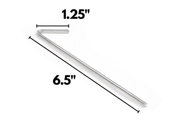 Red Hound Auto 25 Piece Heavy Duty Aluminum Wire Ties for Chain Link Fence 6.5 Inch 9 Gauge with Hooked End Fits Posts and Top Rails up to 2 Inches Set of 25 Ties