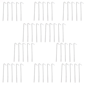 Red Hound Auto 50 Piece Heavy Duty Aluminum Wire Ties for Chain Link Fence 8.25 Inch 9 Gauge with Hooked End Fits Posts and Top Rails up to 2.5 Inches Set of 50 Ties