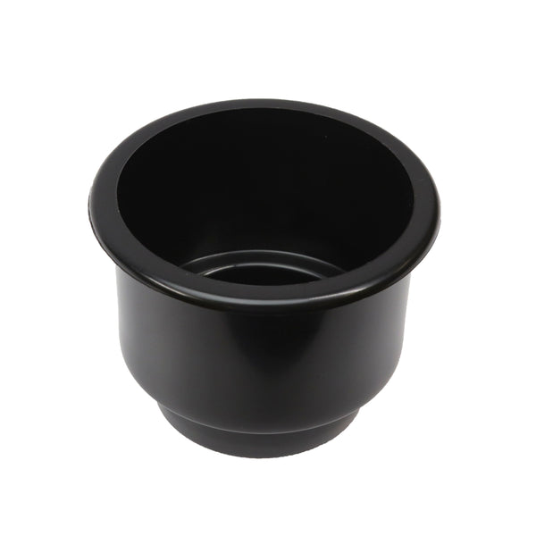 Red Hound Auto 5 Cup Holders Plastic Pocket Recessed Insert Universal with Drain for Boat RV Car Truck Marine Pontoon Motorhome Camper Drop In Black 3-1/2 Inch I.D. and 4-1/8 Inch O.D.