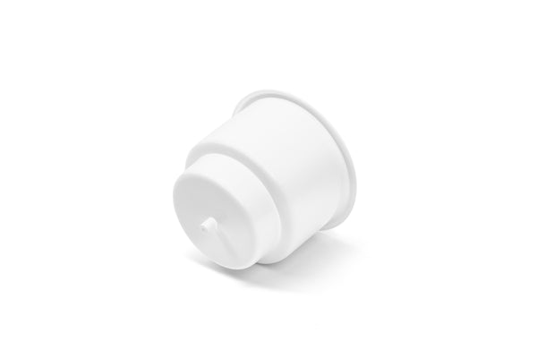 Red Hound Auto 1 Cup Holder Plastic Pocket Recessed Insert Universal with Drain for Boat RV Car Truck Marine Pontoon Motorhome Camper Drop In White 3-1/2 Inch I.D. & 4-1/8 Inch O.D.