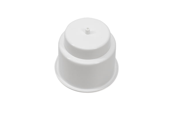 Red Hound Auto 1 Cup Holder Plastic Pocket Recessed Insert Universal with Drain for Boat RV Car Truck Marine Pontoon Motorhome Camper Drop In White 3-1/2 Inch I.D. & 4-1/8 Inch O.D.