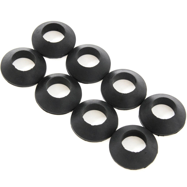 Red Hound Auto D-Ring Shackle Isolator Compatible with Jeep Towing Off Road Kit 3/4 Inches Silencer Clevis 8pc Set