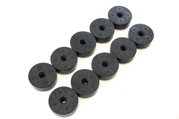 Red Hound Auto 10 Rubber Bumpers for Trailer Compatible with Ramp Door Truck 2.5 Inches Round Replacement Cargo Stop