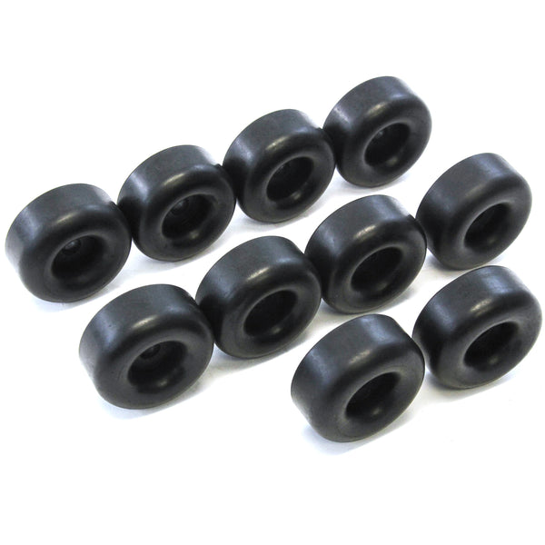 Red Hound Auto 10 Rubber Bumpers for Trailer Compatible with Ramp Door Truck 2.5 Inches Round Replacement Cargo Stop
