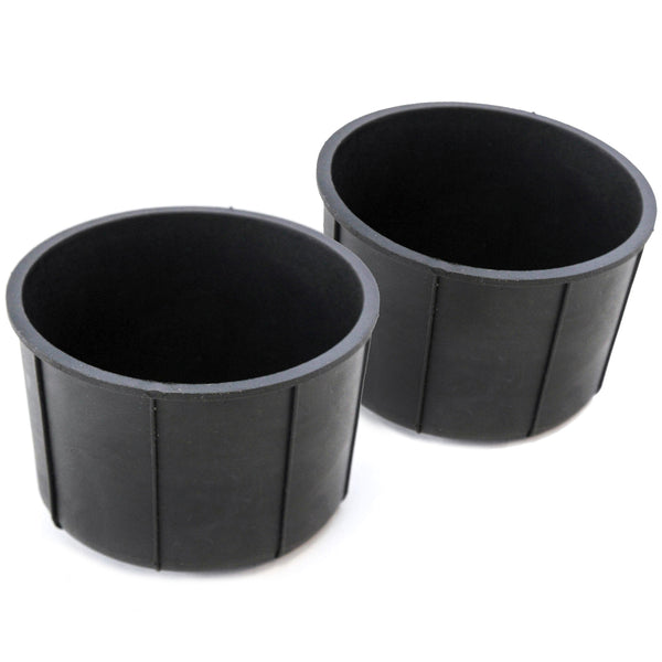 Red Hound Auto 2 Rear Center Console Cup Holder Insert 2009-14 Compatible with Ford F150 Rubber Left Right Liners