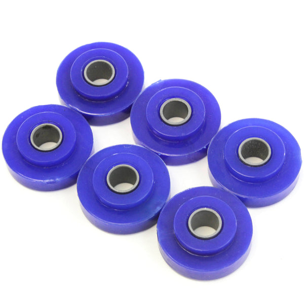 6 Hood Bushings Compatible with Peterbilt 379 Truck Poly Cab Mount Pivot Polyurethane Round