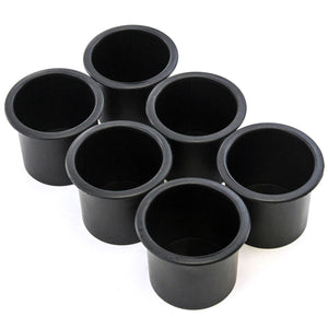 6 Cup Holders Plastic Boat RV Car Truck Insert Regular Truck Sofa Insert Large Game Table Pocket Recessed