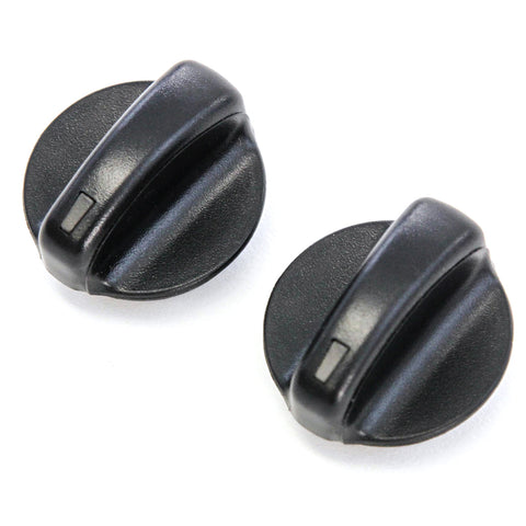 2 Control Knobs Heater AC 1993-1997 Compatible with Chevrolet Chevy GEO Prizm Temperature Switch Black