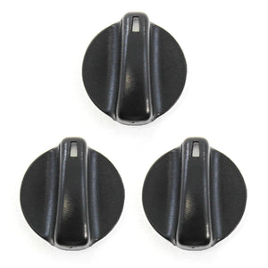 Red Hound Auto Set of 3 Control Knobs Heater AC Compatible with 1993-1997 Chevrolet Chevy GEO Prizm Temperature Switch Black
