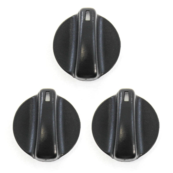 Red Hound Auto Set of 3 Control Knobs Heater AC Compatible with 1993-1997 Chevrolet Chevy GEO Prizm Temperature Switch Black