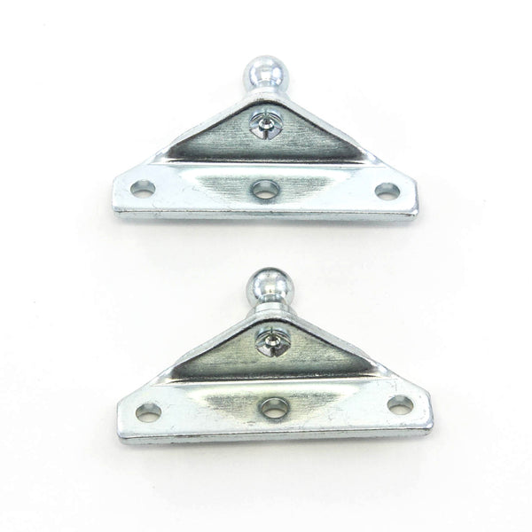 2 Ball Stud Brackets 10mm Compatible with Gas Prop Strut Spring Lift Coated Steel 10mm