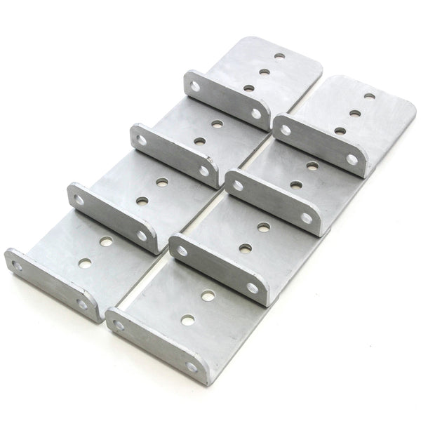 8 L Type Bunk Bracket 6 Inches Tall Hot Dipped Galvanized Boat Trailer Brackets Set