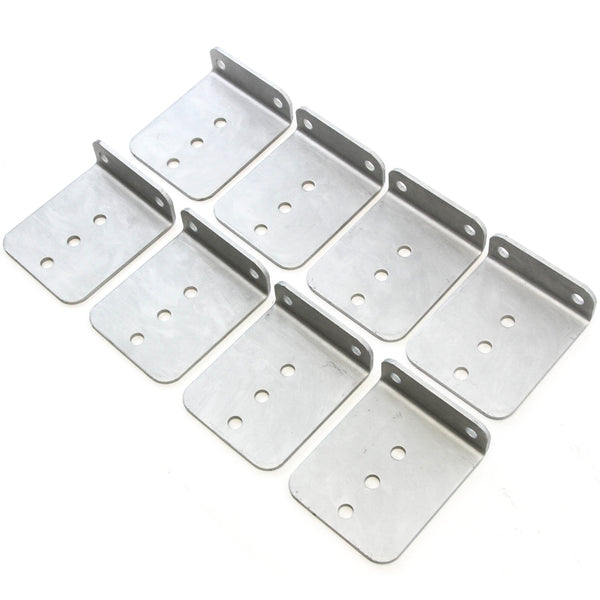 8 L Type Bunk Bracket 6 Inches Tall Hot Dipped Galvanized Boat Trailer Brackets Set