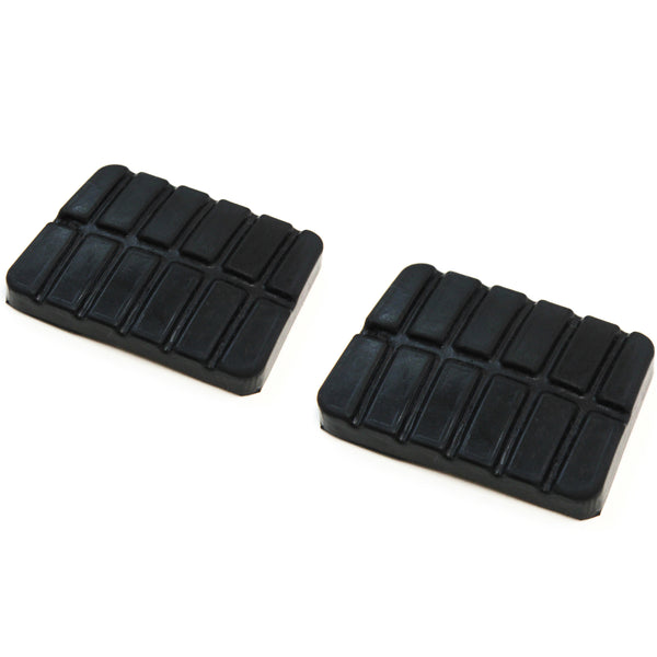 Red Hound Auto 2 Clutch and Brake Pedal Pads Cover Compatible with Nissan/Datsun 200SX 1979-1988, Hardbody Pickup 1986-1994, Pathfinder 1987-1995, Sentra 1982-1990 and More for Manual Transmission