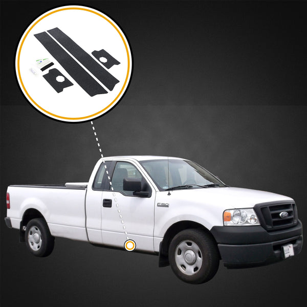 Red Hound Auto Door Entry Guard Scratch Shield Compatible with F-150 2004-2008 Ford F150 Regular Cab 2 Door Custom Fit Door Sill Scuff Paint Protector