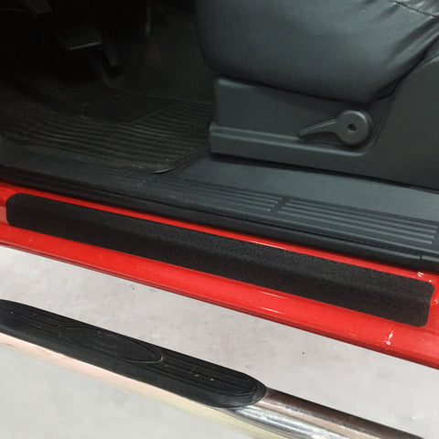 Red Hound Auto Custom Fit 1999-2006 Compatible with Chevy GMC Silverado Sierra Regular Cab 2pc Kit Door Entry Guards Scratch Protection Protector Paint Protection Sill Scuff Threshold Shield