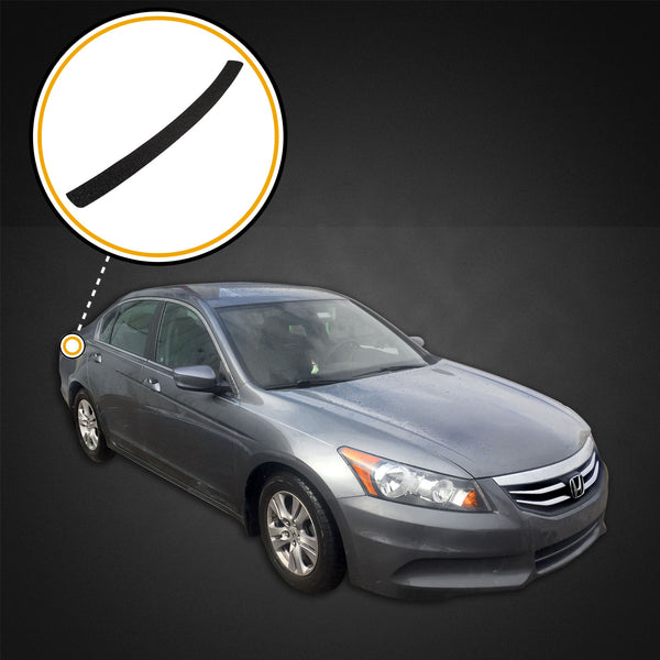 Custom Fit 2008-2012 Compatible with Honda Accord Sedan 4dr 1pc Rear Bumper Scuff Scratch Protector Protect Paint Protection Guard