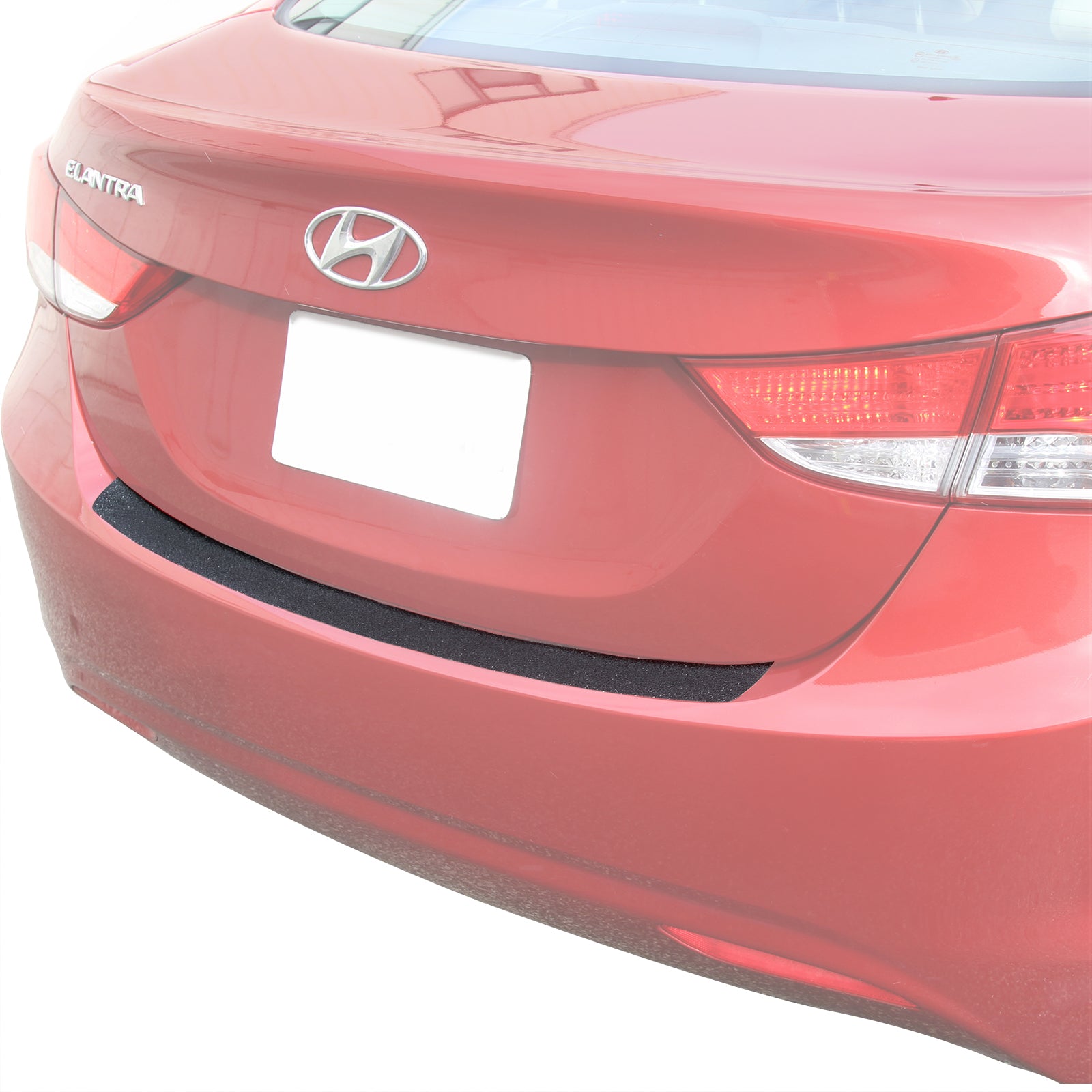 Custom Fit 2011-2013 Compatible with Hyundai Elantra Rear Bumper Scuff Plate Scratch Protector Paint Threshold Protection
