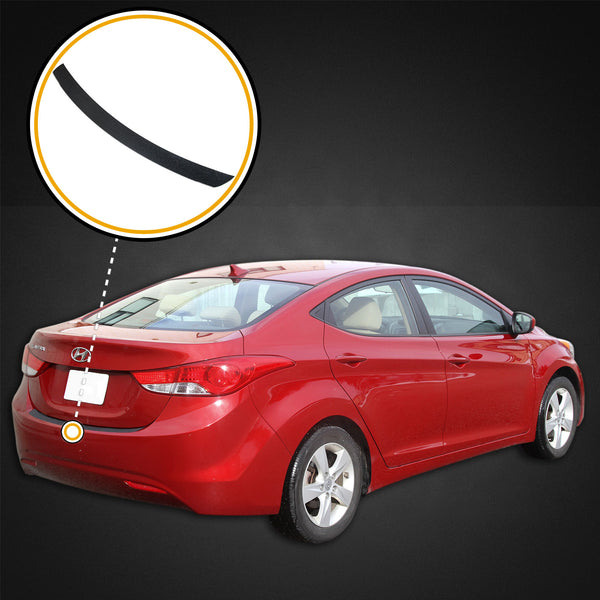 Custom Fit 2011-2013 Compatible with Hyundai Elantra Rear Bumper Scuff Plate Scratch Protector Paint Threshold Protection