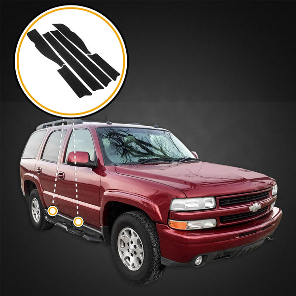 Red Hound Auto Custom Fit 2000-2006 Compatible with Chevy GMC Tahoe Yukon 6pc Protect Kit Door Entry Guards Scratch Paint Protection Scuff Threshold Shield Kit