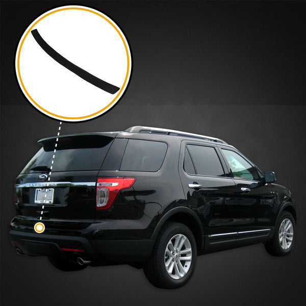 Custom Fit 2011-2015 Compatible with Ford Explorer 1pc Kit Rear Bumper Scuff Scratch Protector Protect Paint Protection Exact Fit No Cutting Required