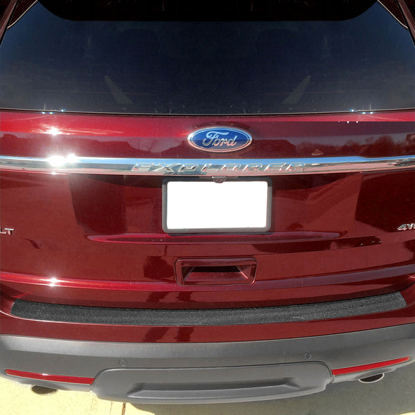 Custom Fit 2011-2015 Compatible with Ford Explorer 1pc Kit Rear Bumper Scuff Scratch Protector Protect Paint Protection Exact Fit No Cutting Required