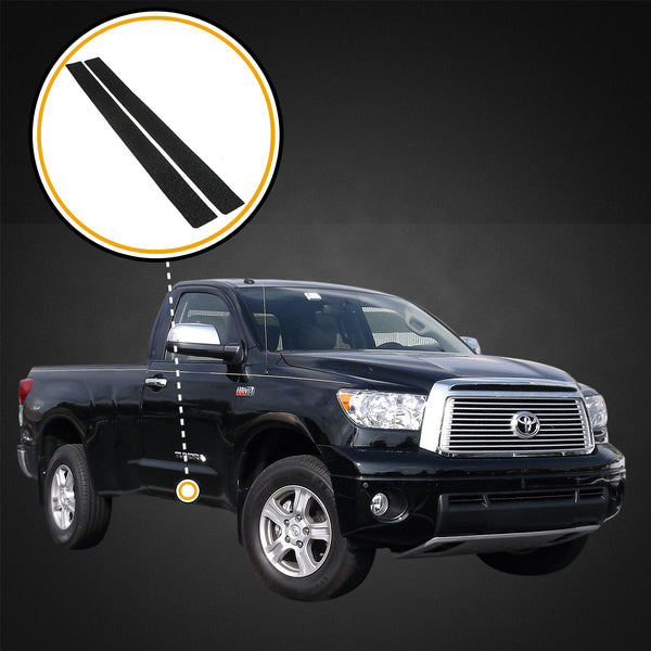 Red Hound Auto Custom Fit 2007-2013 Compatible with Toyota Tundra Regular Cab 2pc Kit Door Entry Guards Scratch Protection Paint Protection Sill Scuff Threshold Shield