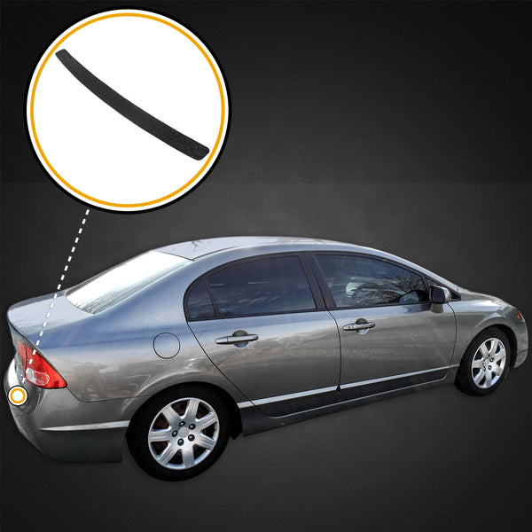 Custom Fit 2009-2011 Compatible with Honda Civic 1pc Protect Kit Rear Bumper Scuff Scratch Protector Paint Protection
