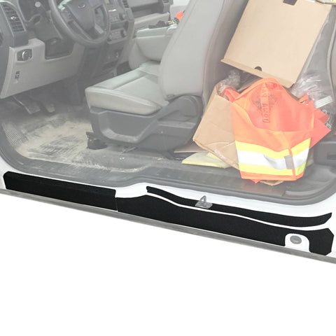 Red Hound Auto Custom Fit 2015-2020 Compatible with Ford F150 Super Cab 6pc Kit Door Sill Entry Guards Scratch Shield Protector Paint Protection Guard