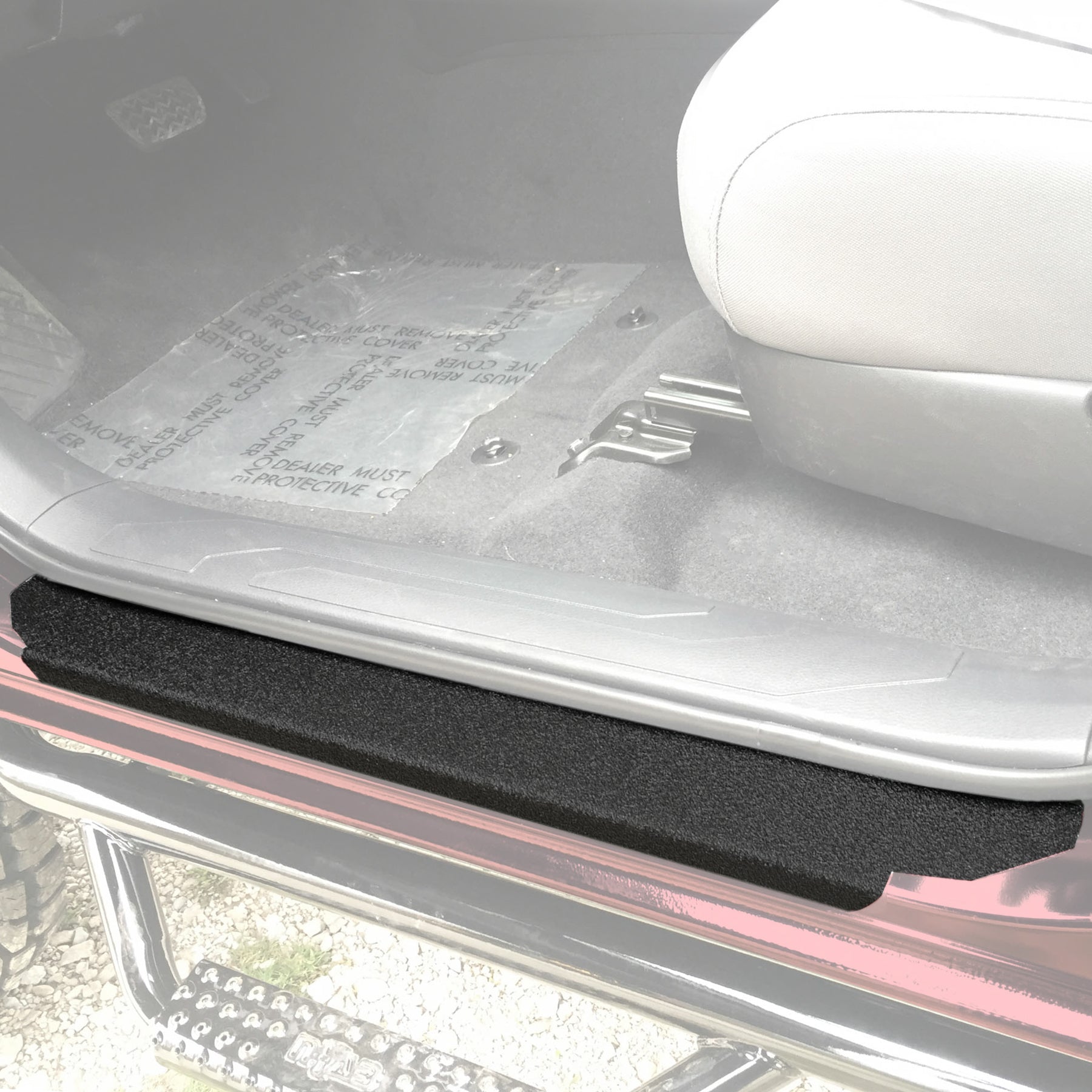 Red Hound Auto Custom Fit 2016-2023 Compatible with Toyota Tacoma Double Cab 4pc Kit Door Sill Entry Guards Scratch Threshold Shield Paint Protection