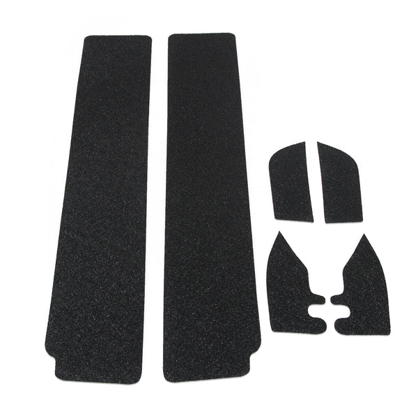 Red Hound Auto Custom Fit Door Sill Entry Guards Scratch Shield 2007-2018 Compatible with Jeep Wrangler JK (2-Door Sill) 6pc Kit Protectors Paint Protection