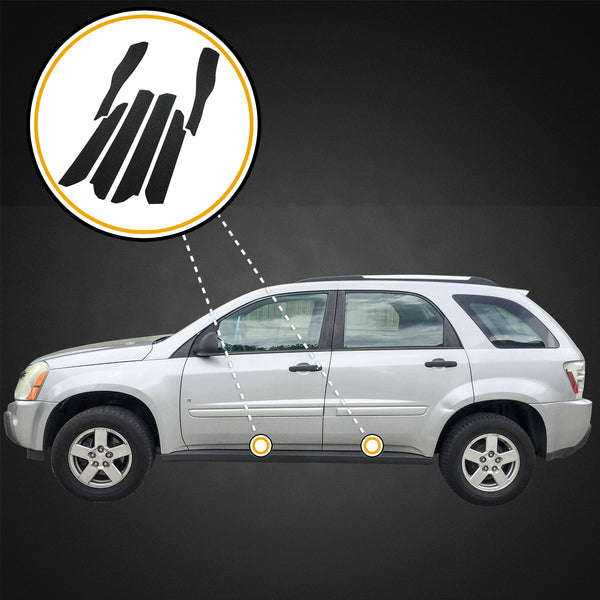 Red Hound Auto Door Entry Guards Scratch Shield 2004-2009 Compatible with Chevy Pontiac Equinox Torrent 6pc Paint Protection Guard