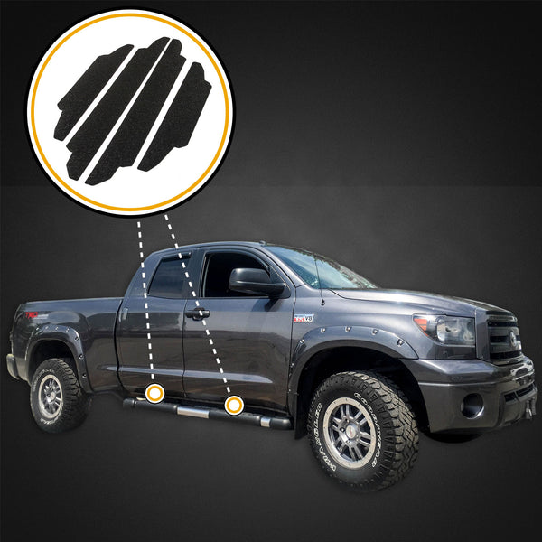 Red Hound Auto Door Entry Guards Scratch Shield 2007-2013 Compatible with Toyota Tundra Double Cab 4pc Kit Guard Scuff Paint Protection Guard