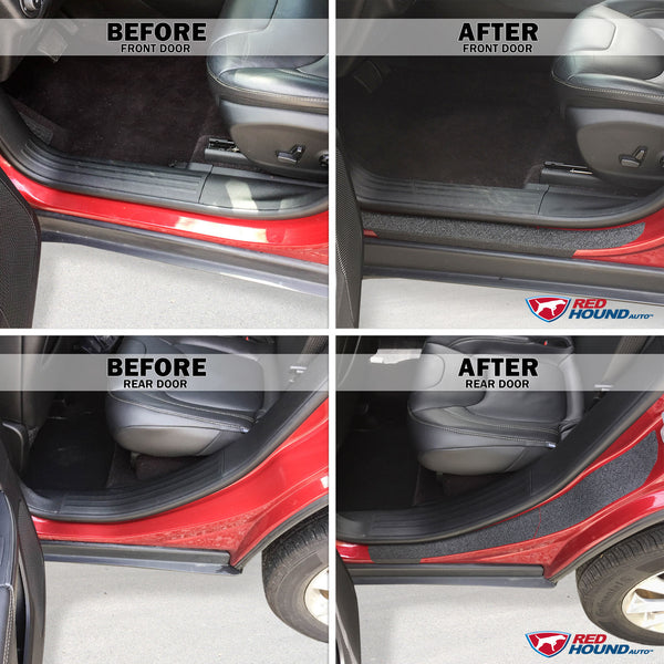 Red Hound Auto Door Entry Guards Scratch Shield 2014-2019 Compatible with Jeep Cherokee 6pc Kit Protector Cover Paint Protection Threshold