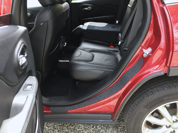 Red Hound Auto Door Entry Guards Scratch Shield 2014-2019 Compatible with Jeep Cherokee 6pc Kit Protector Cover Paint Protection Threshold