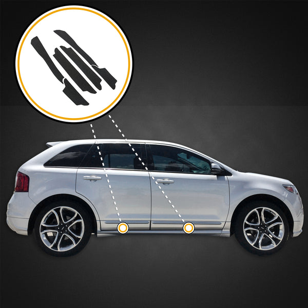 Red Hound Auto Door Entry Guards Scratch Shield 2007-2014 Compatible with Ford Edge 6pc Kit Protector Cover