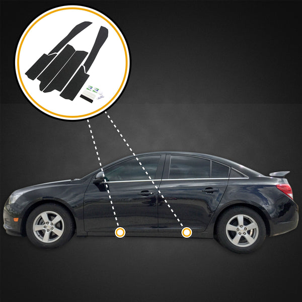 Red Hound Auto Door Entry Guards Scratch Shield 2011-2015 Compatible with Chevy Cruze 6pc Kit Paint Protector