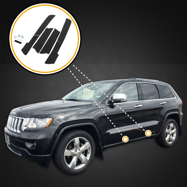 Red Hound Auto Door Entry Guards Scratch Shield 2011-2021 Compatible with Jeep Grand Cherokee 6pc Kit Paint Protector
